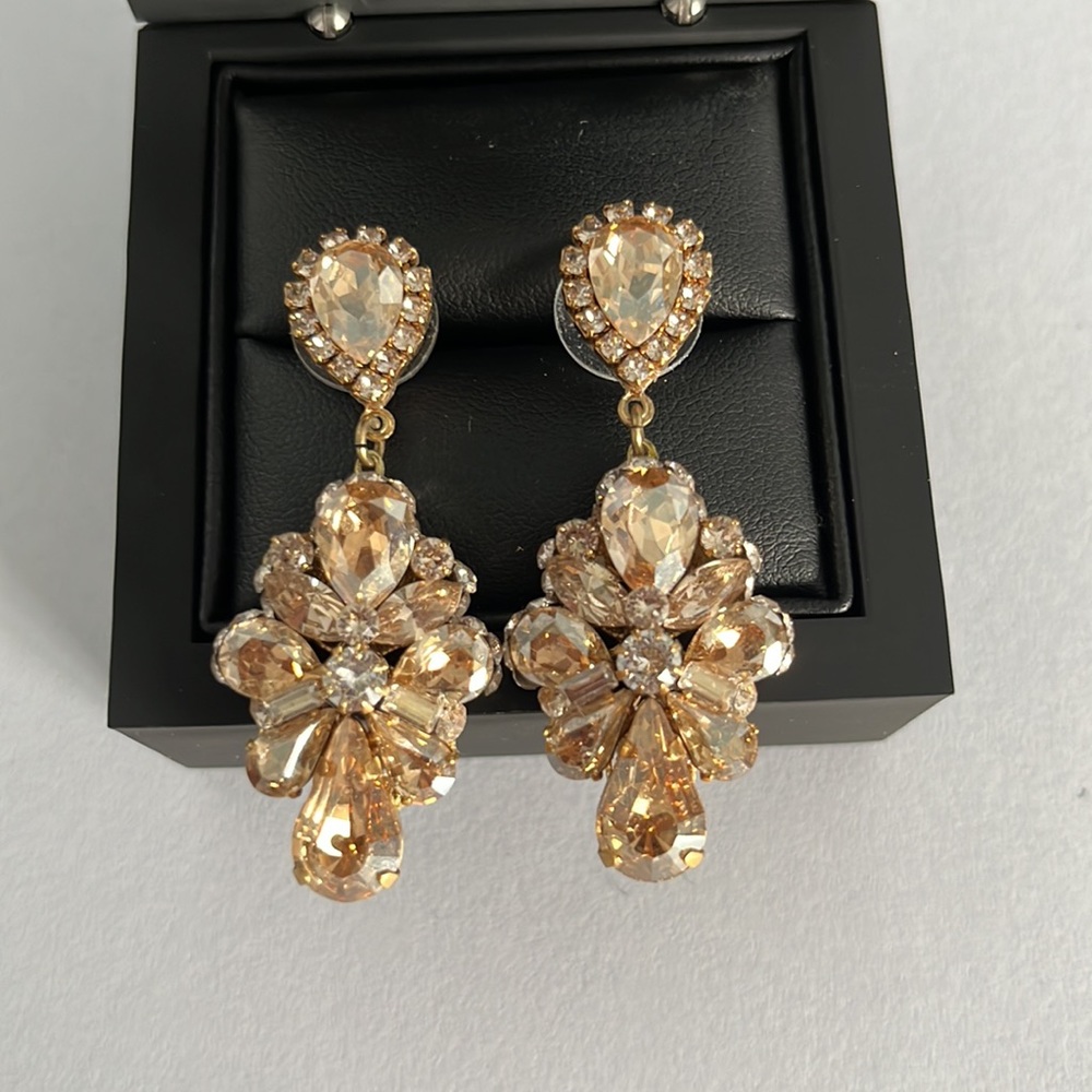 Haute Bride Swarovski Crystal Earrings - Picture 2 of 10
